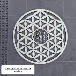 Fleur de Vie avec Graine de vie centrale