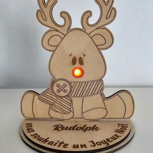 Rudolph au nez clignotant