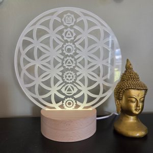 Lampe led 3D Fleur de vie
