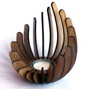 Bougeoir photophore teinté