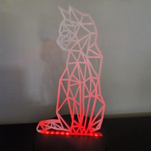 Lampe 3D motif chat 2